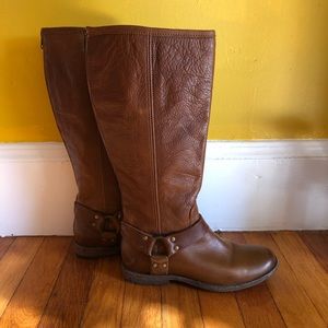 Frye Phillip tall moto harness boots
